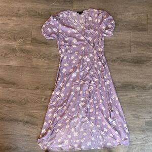 Sanctuary Floral Purple Wrap Dress